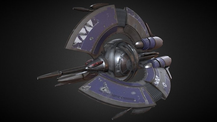Droid Tri Fighter 3D Model