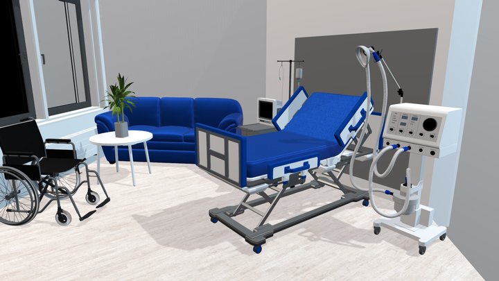 Hospital ward – Modèle 3D gratuit STL