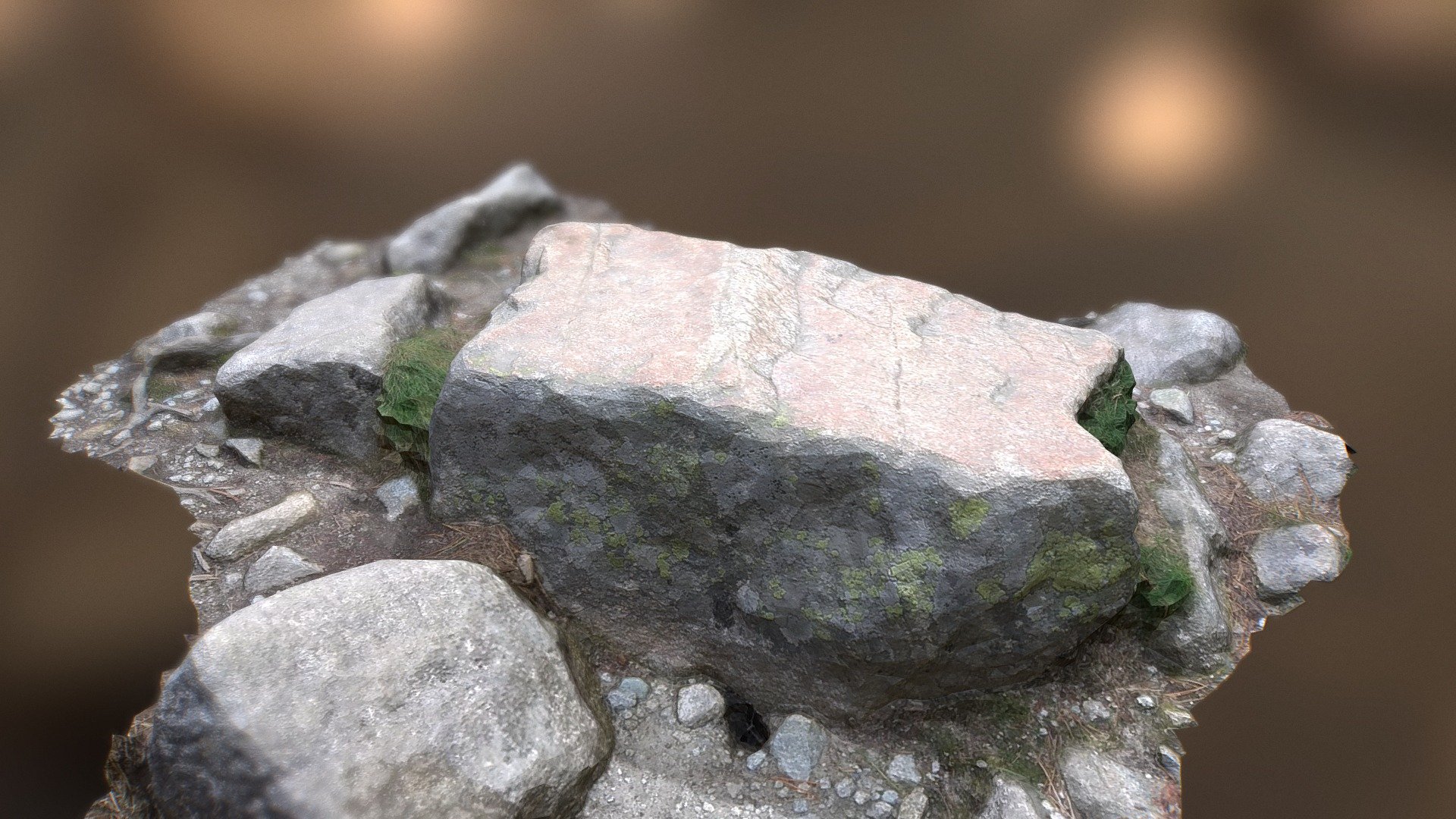 Lowpoly rock from Tatra