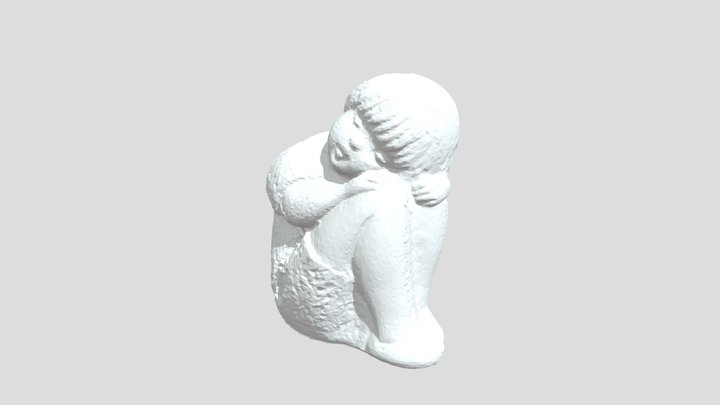 Sleeping child statuette 3D Model