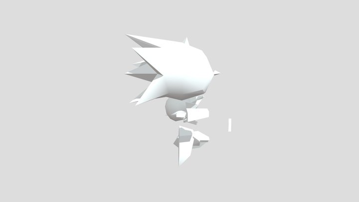 Broken Sonic 3D Model