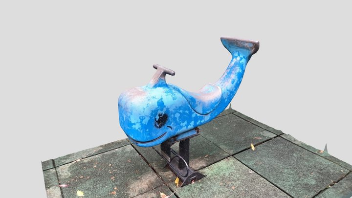 Children Spring Horse 4 (Whale) 3D Model