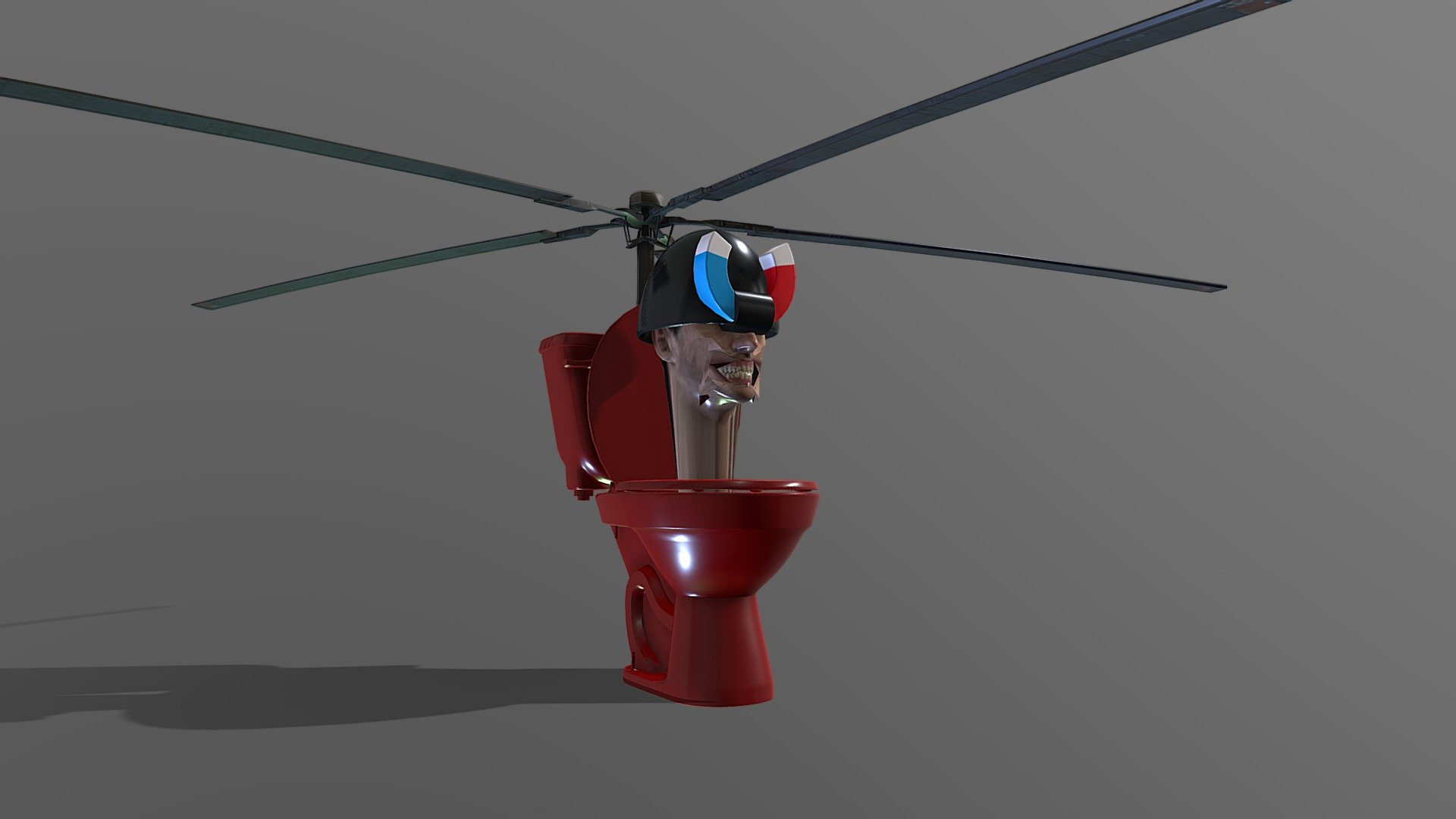 helicopter magnet skibidi toilet - Download Free 3D model by ААА? [251ca3c]  - Sketchfab