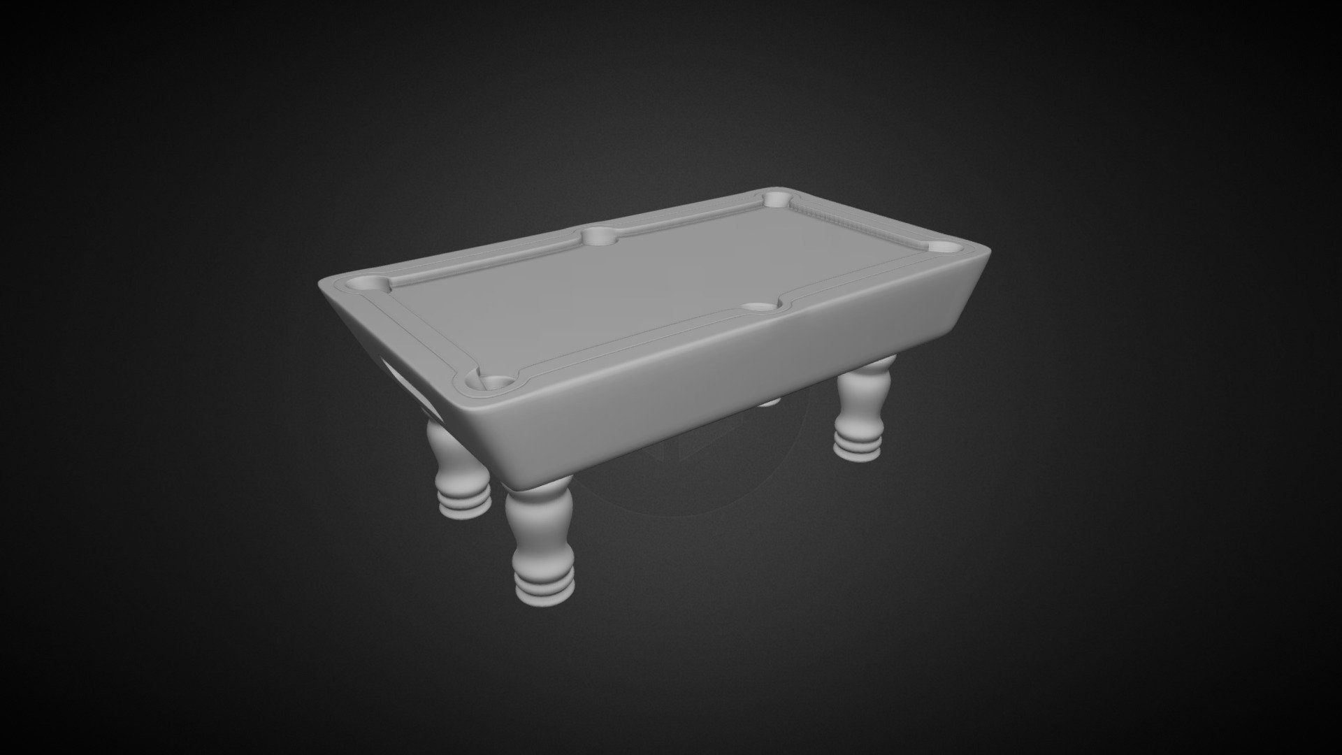 Billiards Table - 3D model by zmage [251cd48] - Sketchfab