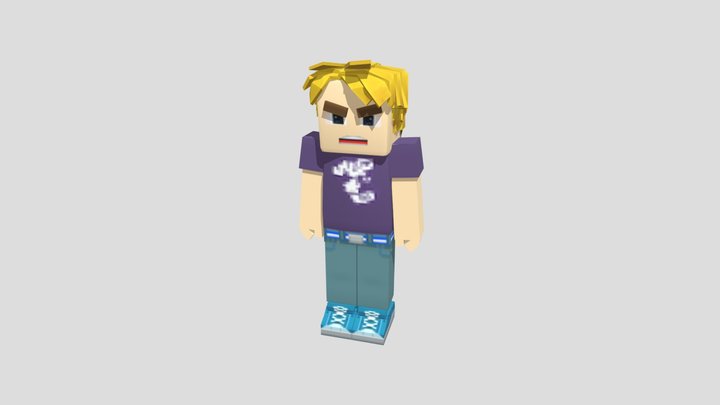 Blockman GO Player Model (Textured) 3D Model
