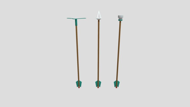 3 Trick Arrows Collection || 3 Rigged Arrows 3D Model