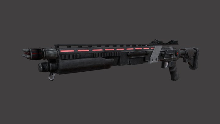 Photon Laser Shotgun 3D Model