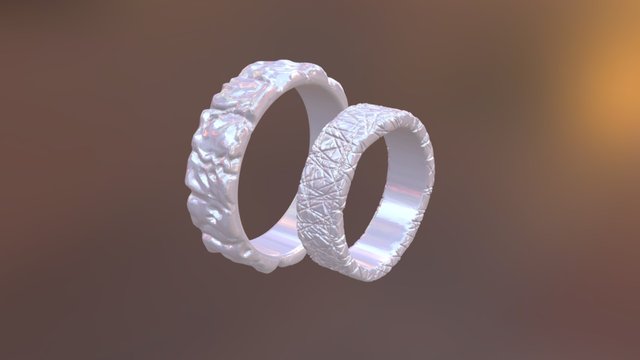 wedding rings 3D Model