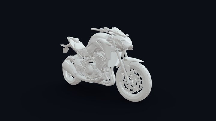 Modelado Kawasaki z900 3D Model