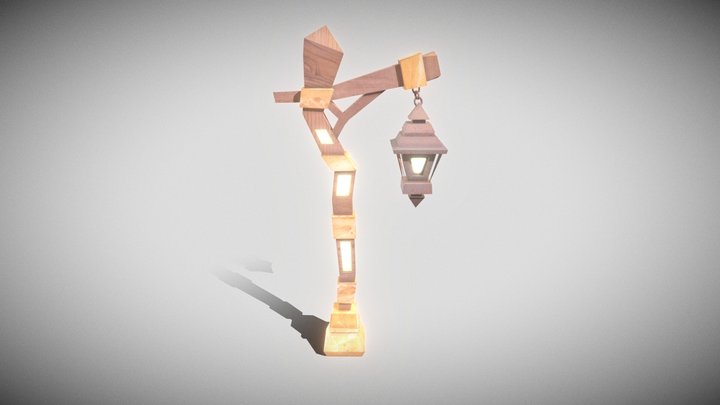 Fantasy Magic Street Lantern 3D Model