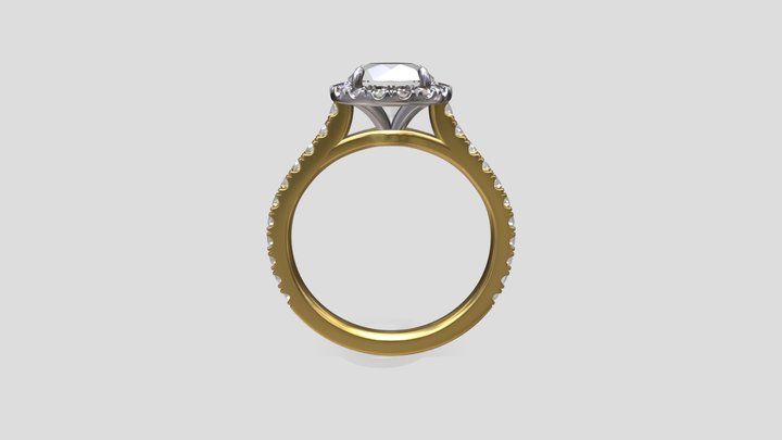 Jewelry Engagement Ring 3D Model 3D Model