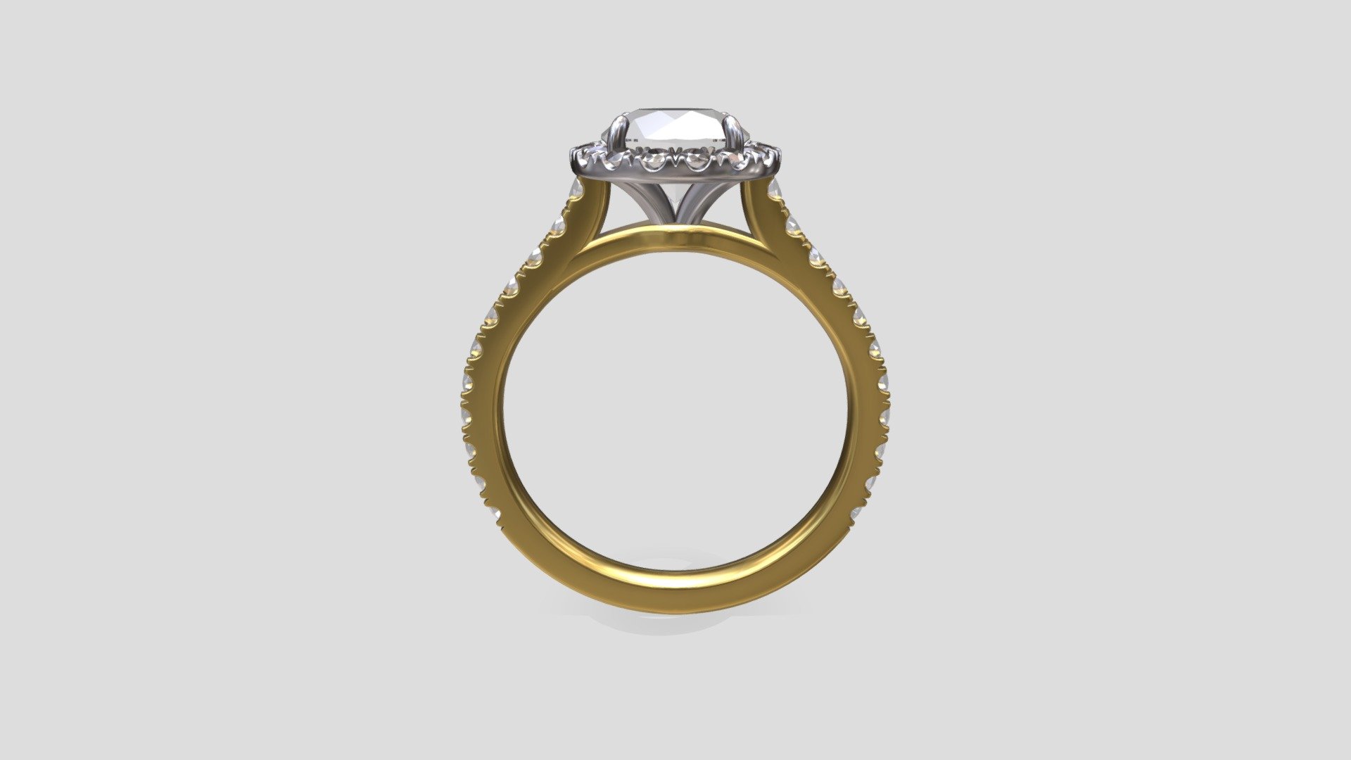 Jewelry Engagement Ring 3D Model - 3D model by 3djewels [25204d2 ...