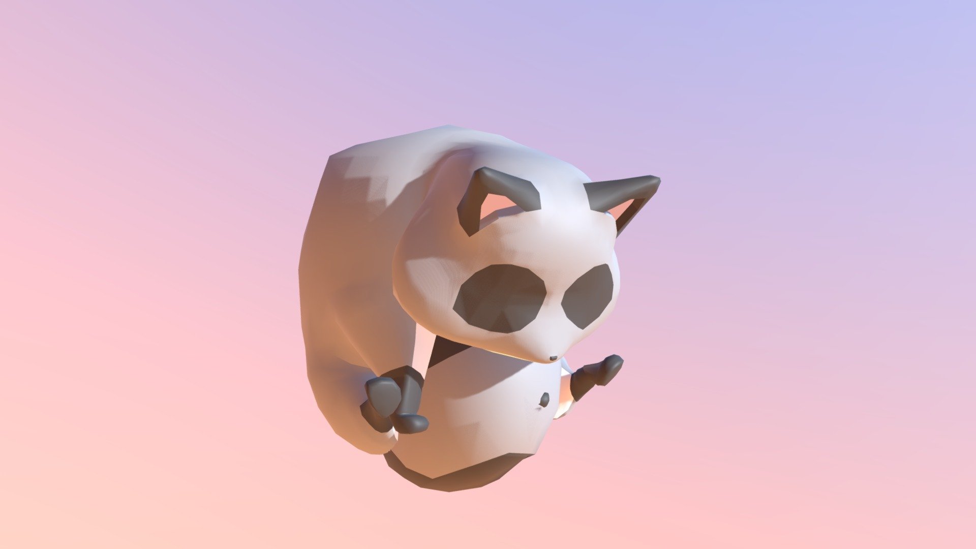A rolling racoon - Download Free 3D model by Coco Jinjo (@CocoJinjo ...