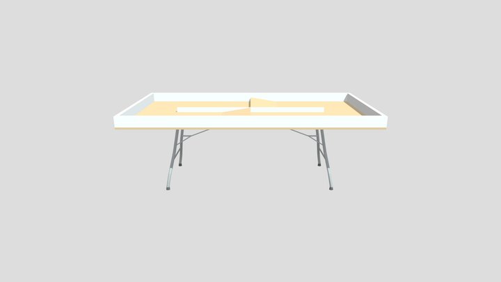 Mesa modelo 2 - Deportes robóticos 3D Model