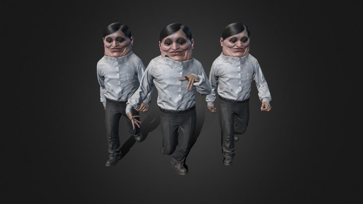 Dandadan Fan Art -The Serpo Aliens- セルポ星人 3D Model