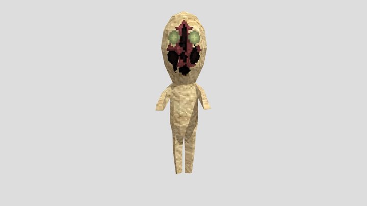SCP173 low poly 3D Model