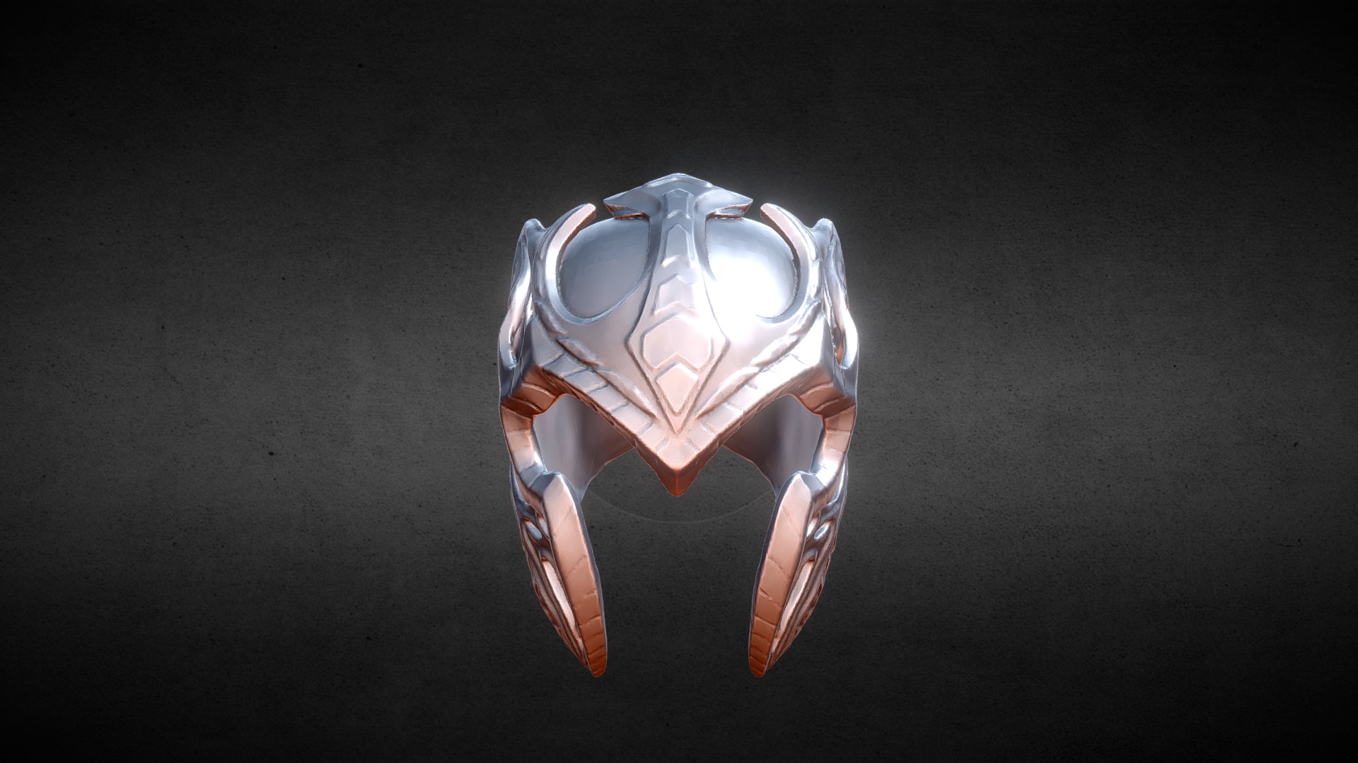 3D model Mặt nạ STEEL – 3D crazy mask - This is a 3D model of the Mặt nạ STEEL - 3D crazy mask. The 3D model is about a close-up of a ring.