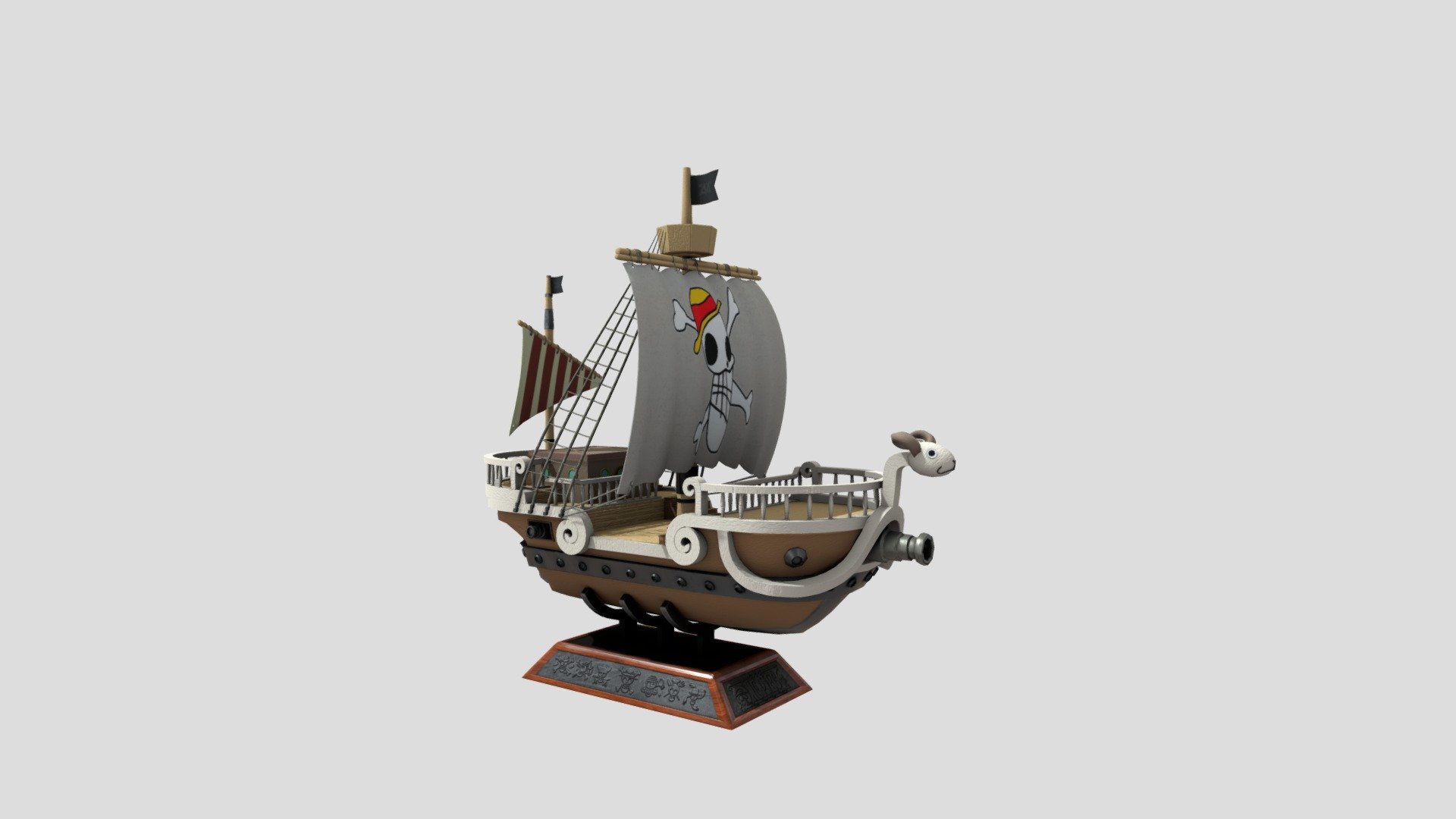 One Piece Going Merry Ship 3d model - CadNav