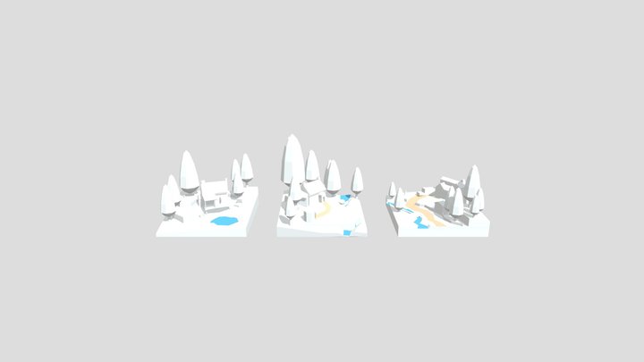 Grandma's House - Diorama and House blockout 3D Model