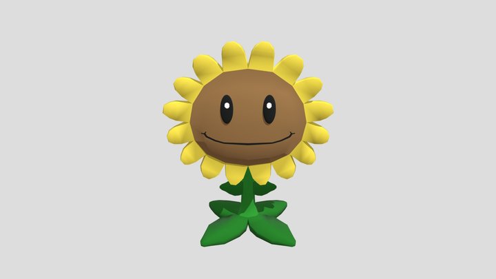 PVZ Sunflower 3D Model