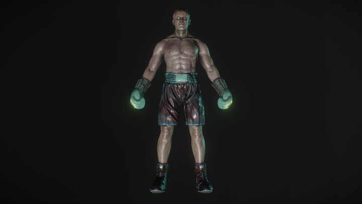 Reanimated Boxer 3D Model