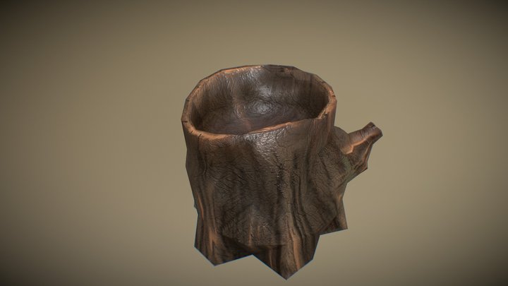 Treetrunk minimalist 3D Model