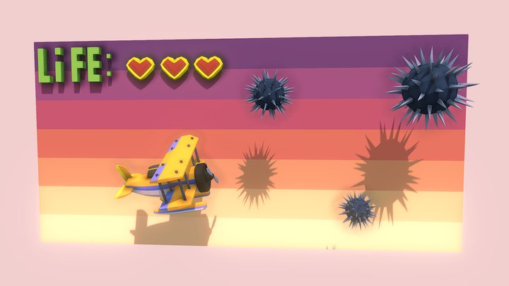 Aviation game prototype 3D Model