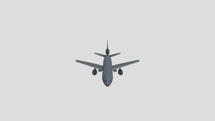 DC-10 with United livery (old) Free!!!! 3D Model