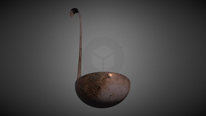 Low Poly Ladle 3D Model