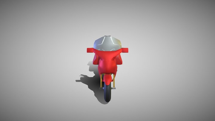 Motorcycle-Honda Goldwing-Modelado 3D 3D Model