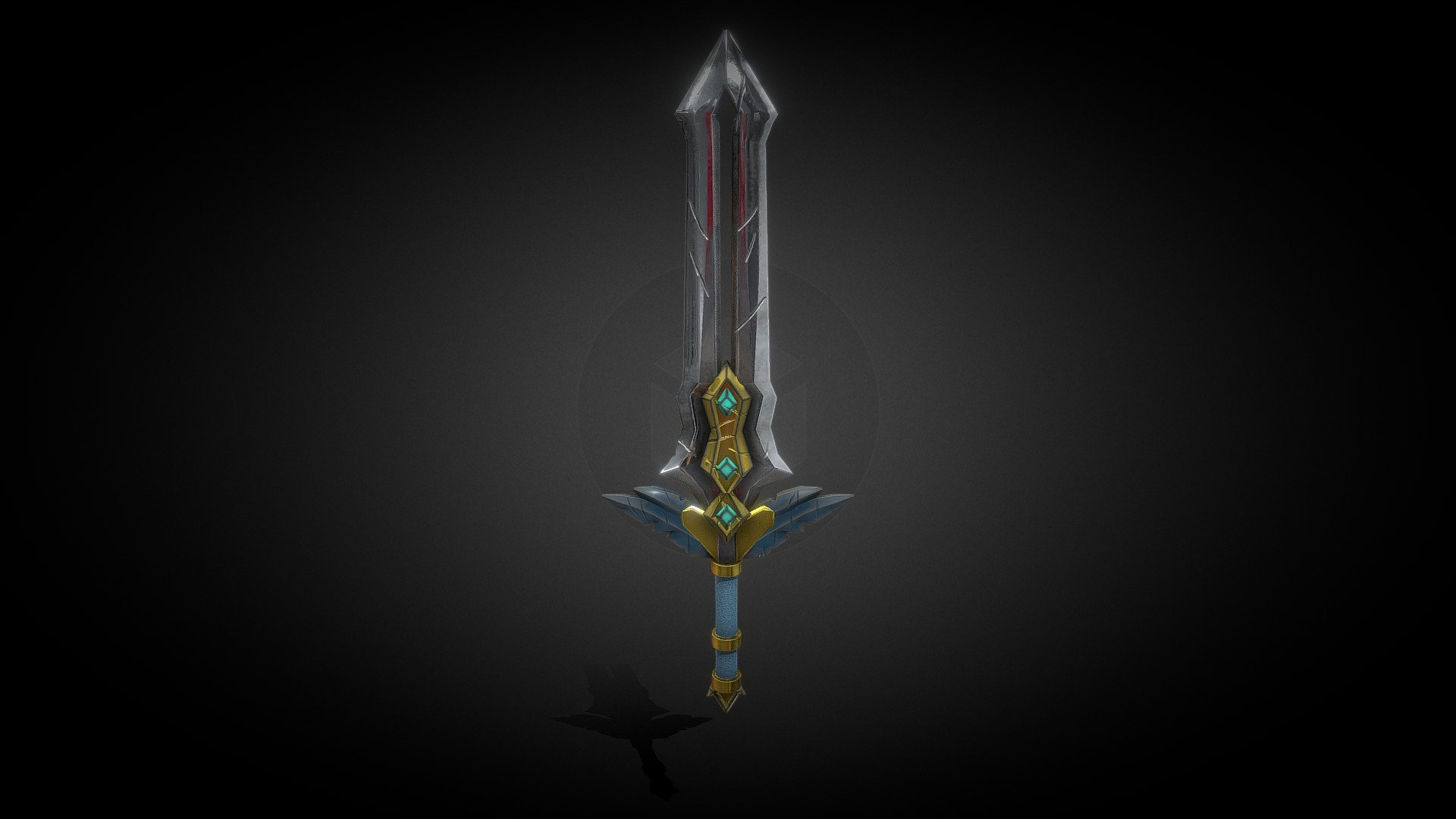 Sword - Download Free 3D Model By Azamat Blender 3d (@azamata2019 ...