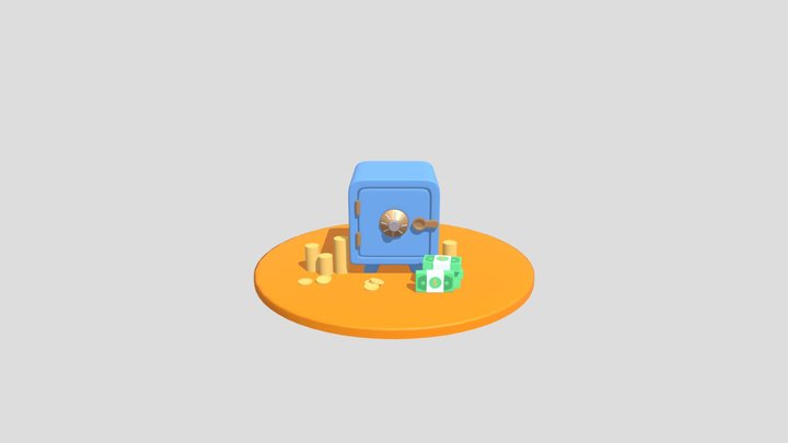 Safe box 3D Model