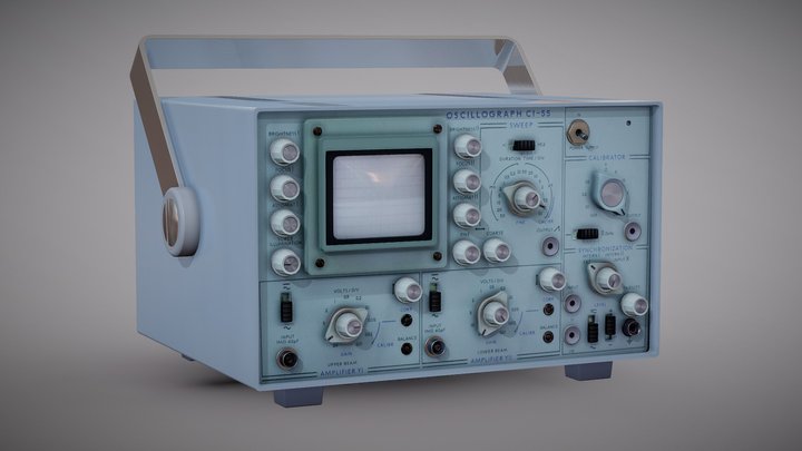 Oscilloscope 3D Model