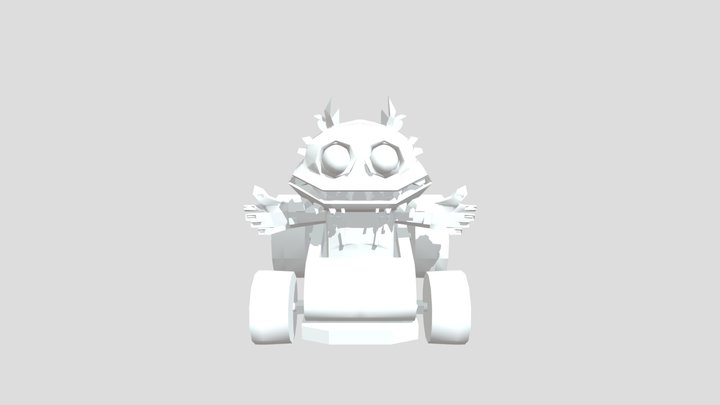 Wheely Beast low poly 3D Model