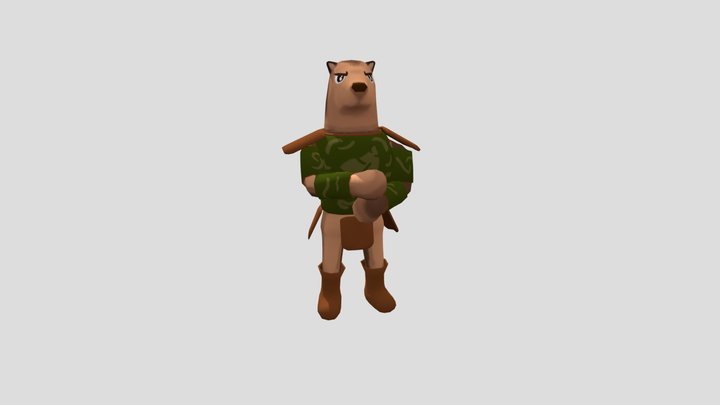 Player Bear 3D Model