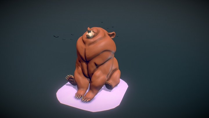 Fat bear 3D Model