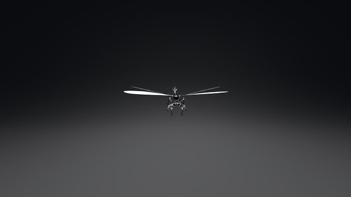 Damselfly Robot 3D Model