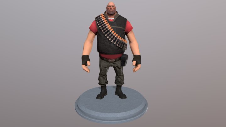 TF2 Heavy 3D Model