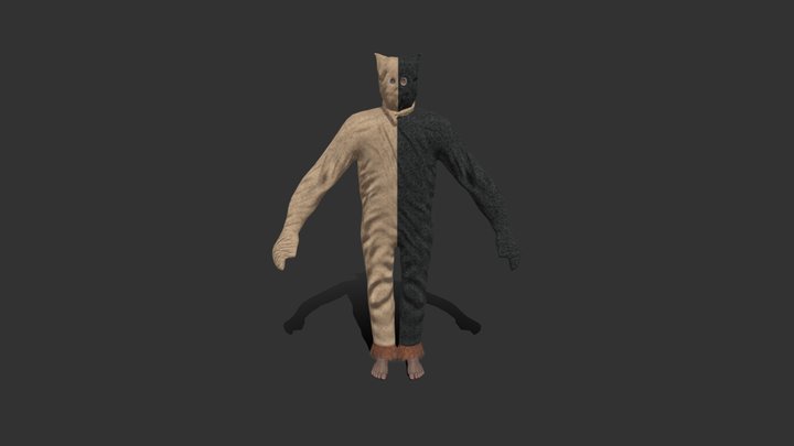 african chracter 3D Model