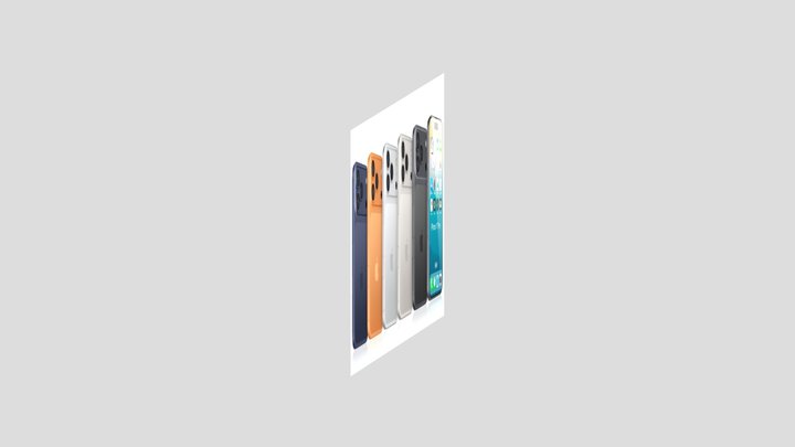 Apple_iphone_17_pro_v2_all_colors 3D Model