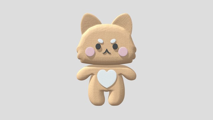 Cat Plush 3D Model