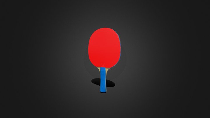 Raqueta de ping pong 3D Model