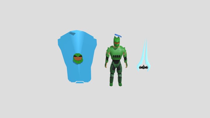 Spartan Halo 3D Model