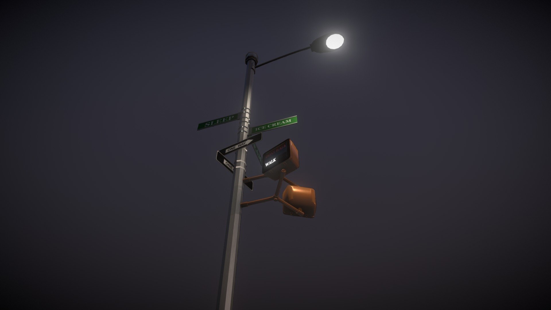 lamp post Download Free 3D model by sBjamms (sbjamms11) [253266b