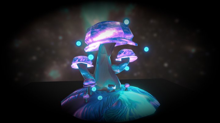 Mushroom Psicodelic 3D Model