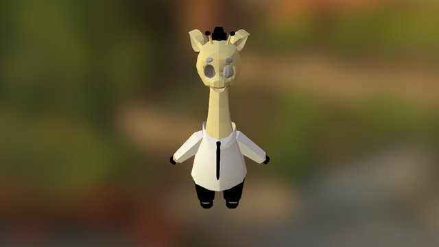長頸鹿 3D Model