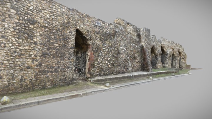 Section of the Norwich Wall Remains 3D Model