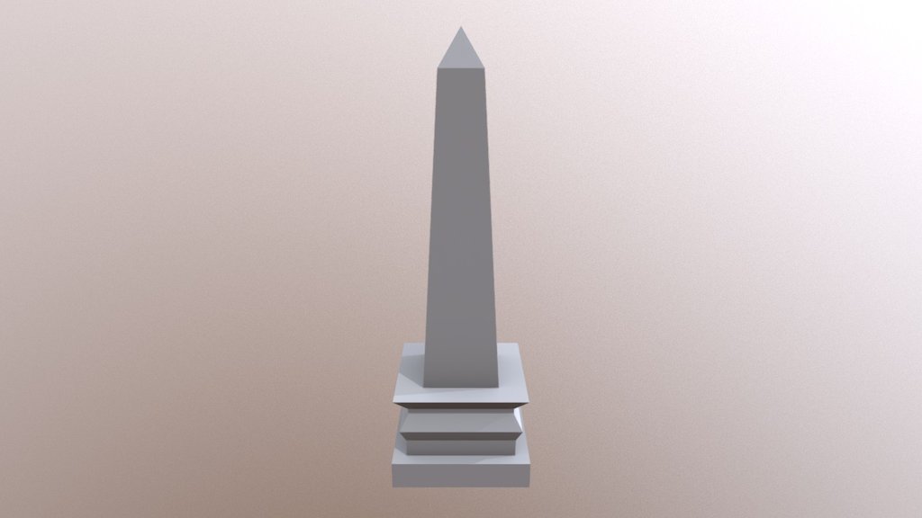 Obelisk - 3D model by Madison.Barletta [2533f44] - Sketchfab