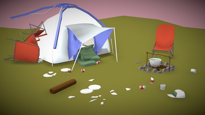 Abandoned Camp 3D Model