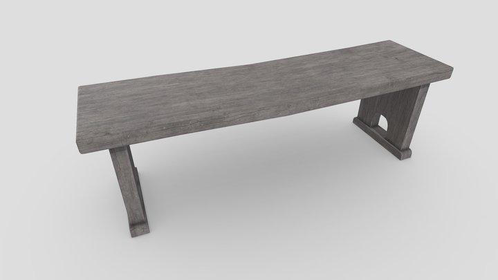 Old Medieval Bench – Free 3D Model STL